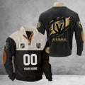 Vegas Golden Hockey Corduroy Stand Collar Sweatshirt