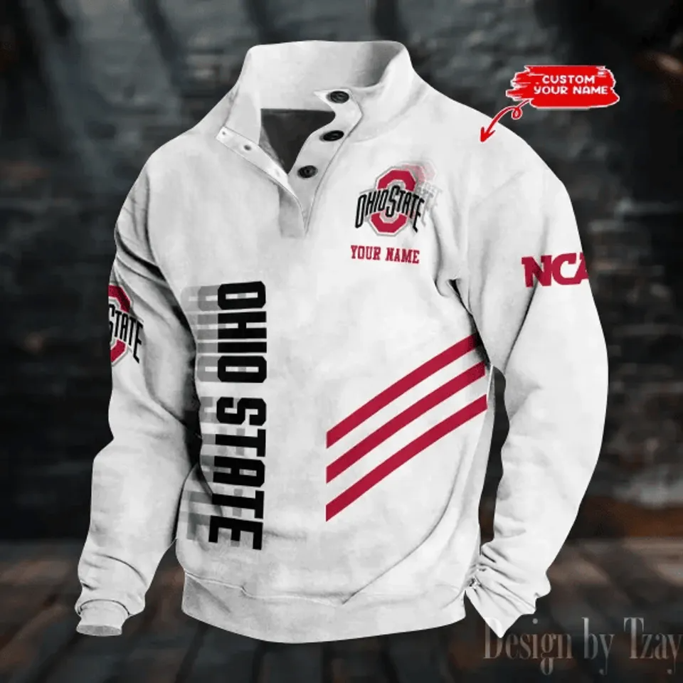 State Bucke yes Stand Collar Sweatshirts