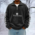 Le Soprano Unisex Quarter Zip Pullover Sweatshirt - Multicolor