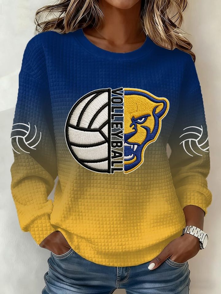 Pittsburgh Panthers Volleyball Sweatshirt Volleyball Match Day Outfits Gifts For Panthers Fans