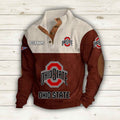 Ohio St ate Bu ckeyes Corduroy Stand Collar Sweatshirts