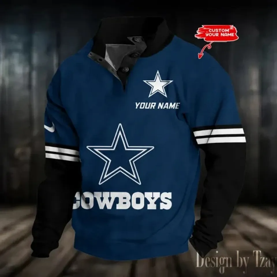 Dallas Cowboys football Stand Collar Sweatshirts
