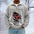 Massey Ferguson Custom Name Quarter Zip Pullover Sweatshirt - Multicolor