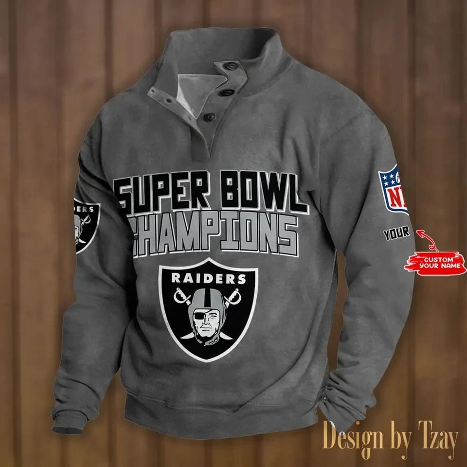 Las Vegas Raider Stand Collar Sweatshirts