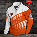 Chica go Bears Standard Stand Collar Sweatshirts
