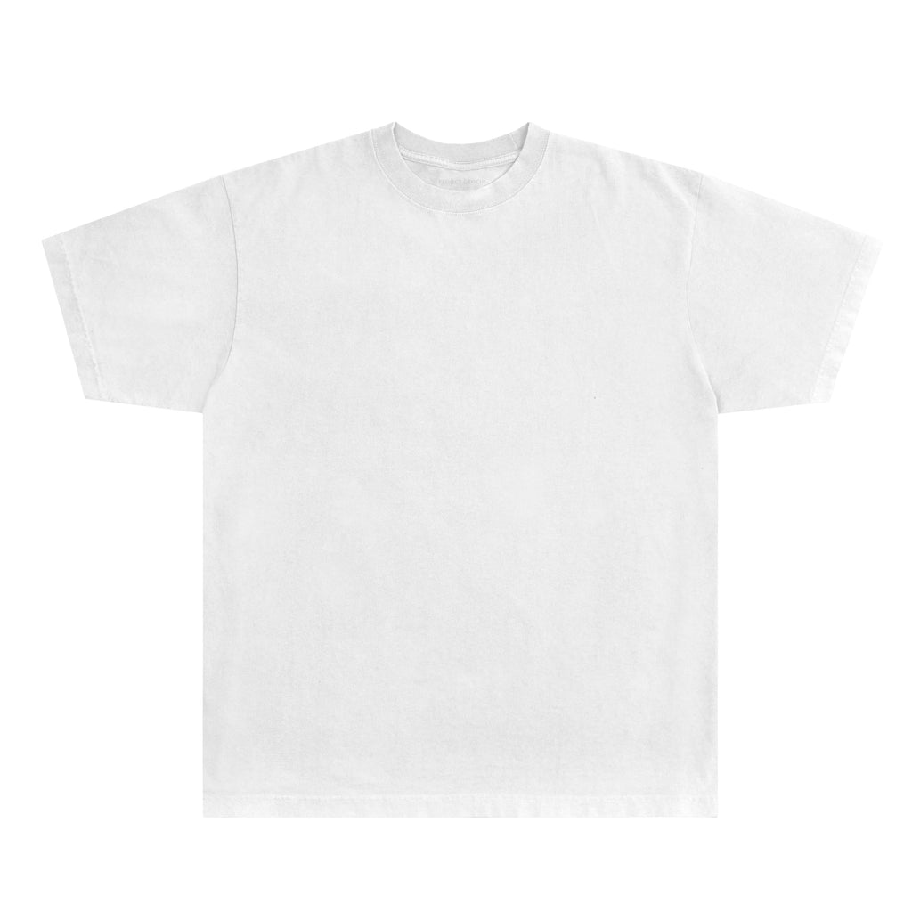 Woodblock Tee - White