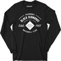 Fairmont Black Diamonds - West Virginia - Vintage Defunct Baseball Teams - Long Sleeve