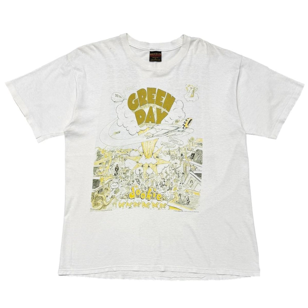 GREEN DAY DOOKIE BACK TOUR WHITE BROCKUM XL 1959