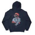 METALLICA PUSHEAD BACK RED SKULL SWEAT HOODIE FRUIT OF THE LOOM LARGE 3892