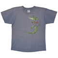 Budweiser 1996 FAKE POCKET PRINT FROGS & CROCODILE THIS BUD'S FOR YOU FADED BLUE GILDAN LARGE 5236
