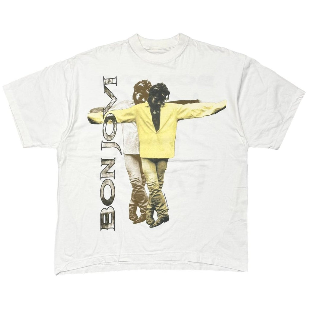 BON JOVI KEEP THE FAITH WHITE FITS XL 7263