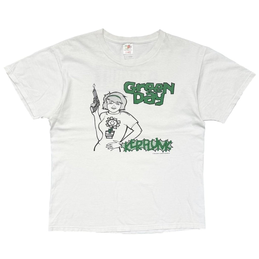GREEN DAY Y2K KERPLUNK LOOKOUT RECORDS WHITE FRUIT OF THE LOOM LARGE 5336
