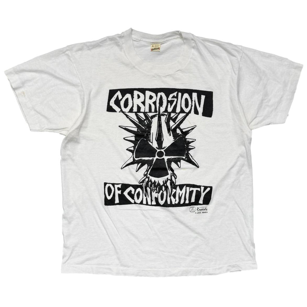 CORROSION OF CONFORMITY BLACK PRINT WHITE SCREEN STARS LARGE 5155