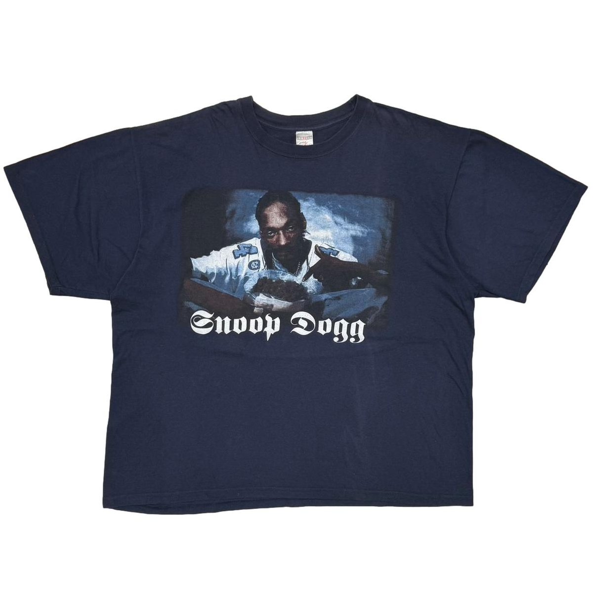 SNOOP DOGG LINK PHOTO PRINT NAVY JERZEES XXL 5151