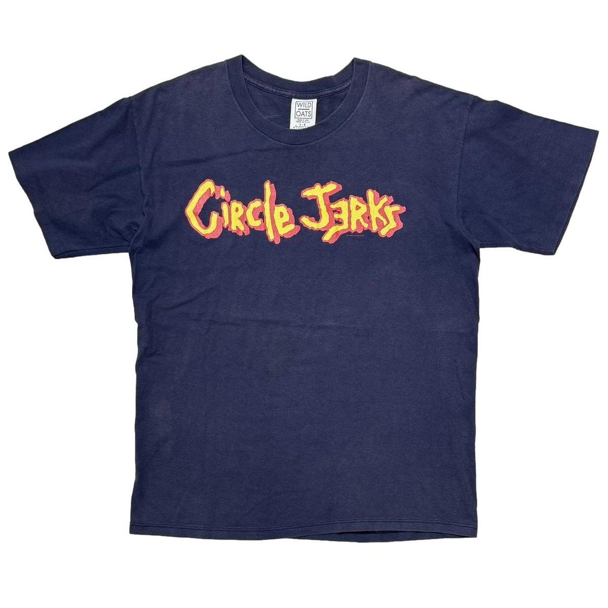 CIRCLE JERKS LOGO SKUNKER NAVY WILD OATS LARGE 9374