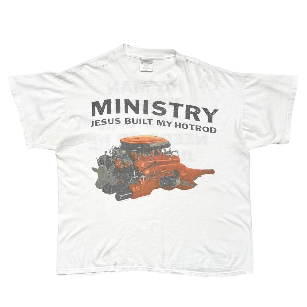 MINISTRY JESUS BUILT HOTROD WHITE BROCKUM XL 0058