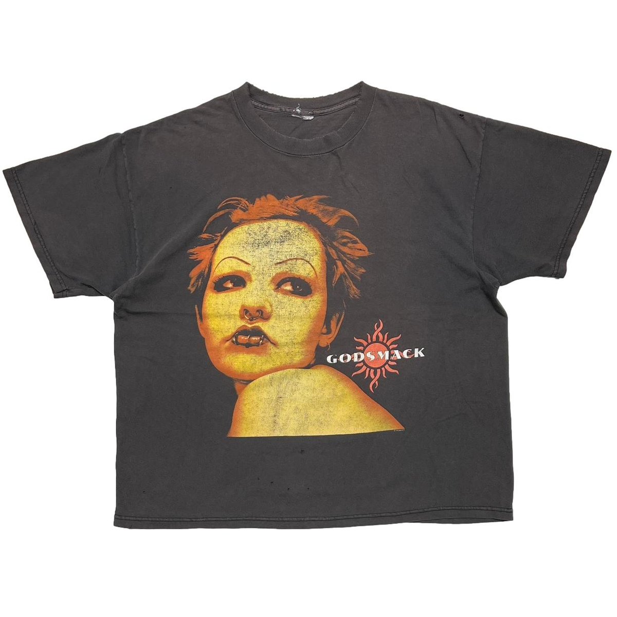 GOD SMACK GIRL FACE VOODOO JACKET DESIGN FITS XL 3725