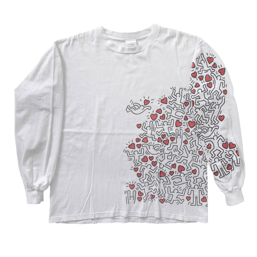 KEITH HARING MAN POWER LS WHITE XL 9996