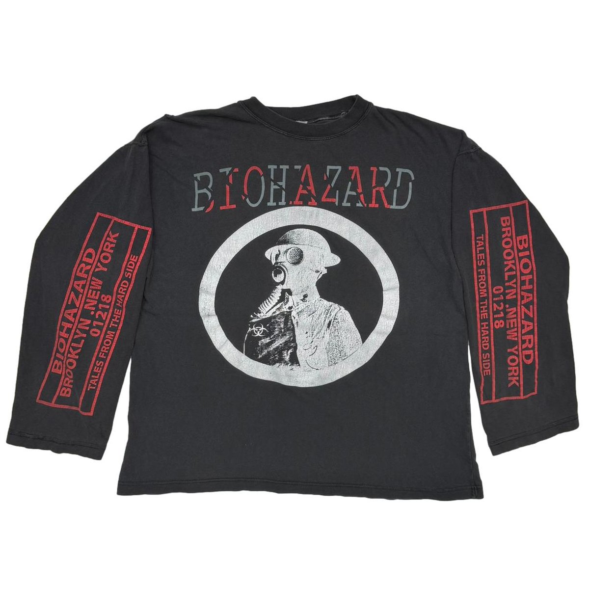 BIOHAZARD BROOKLYN NEW YORK 01218 LS EURO FITS XL 6776