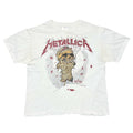 METALLICA PUSHEAD 1989 ONE WHITE HANES XL 5517