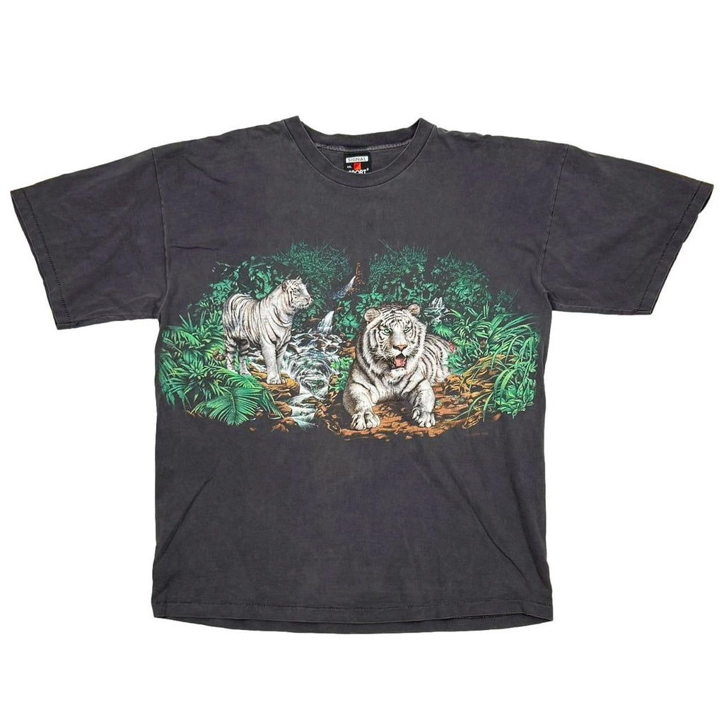 OLD & VINTAGE WHITE TIGER Trompe l’oeil SIGNAL XXL 0610