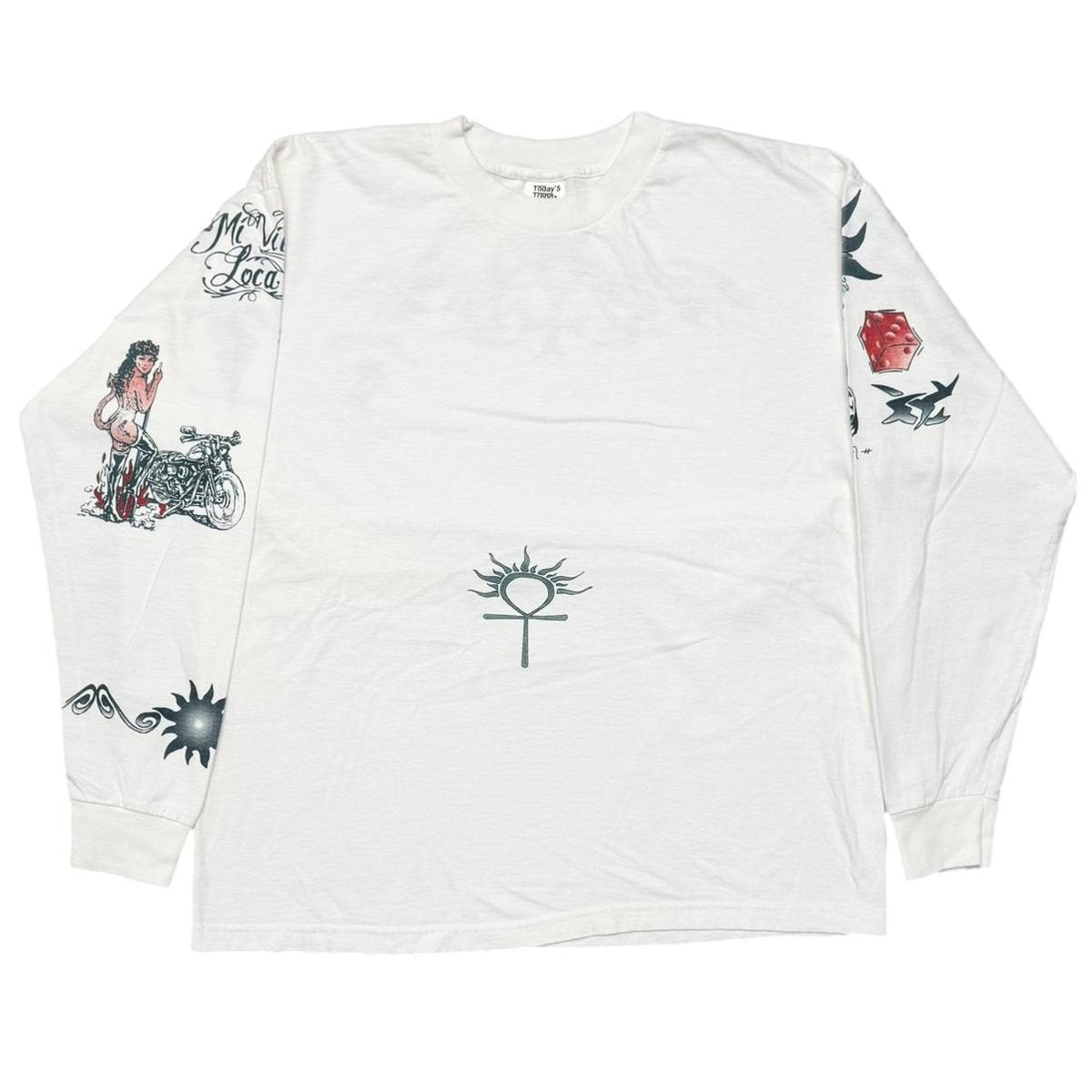DENNIS RODMAN TATTOO LS WHITE XL 7905