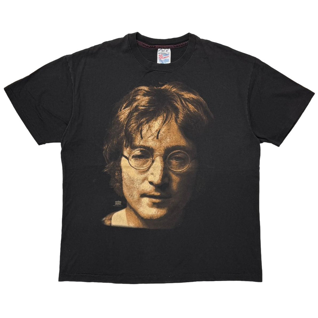 JOHN LENNON HUGE FACE BLACK HANES LARGE 3515