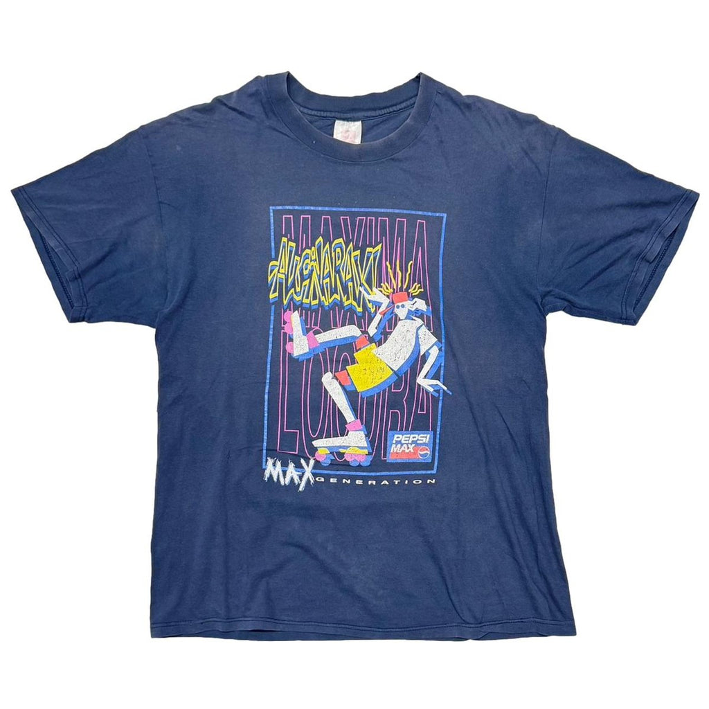 PEPSI MAX GENERATION NAVY Hanes TOP-T LARGE 7664
