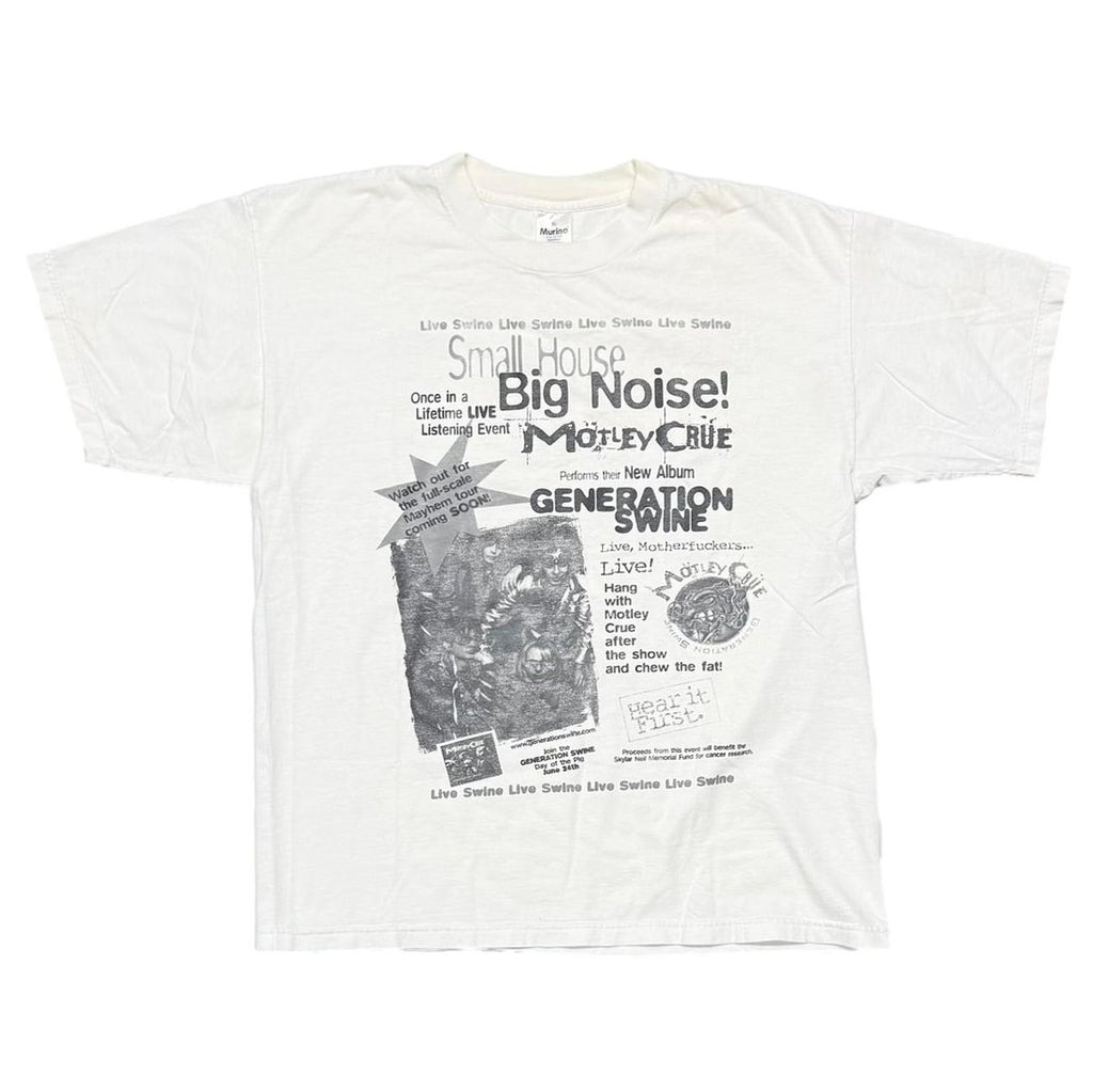 MOTLEY CRUE GENERATION SWINE LIVE TOUR WHITE MURINA XL 8880