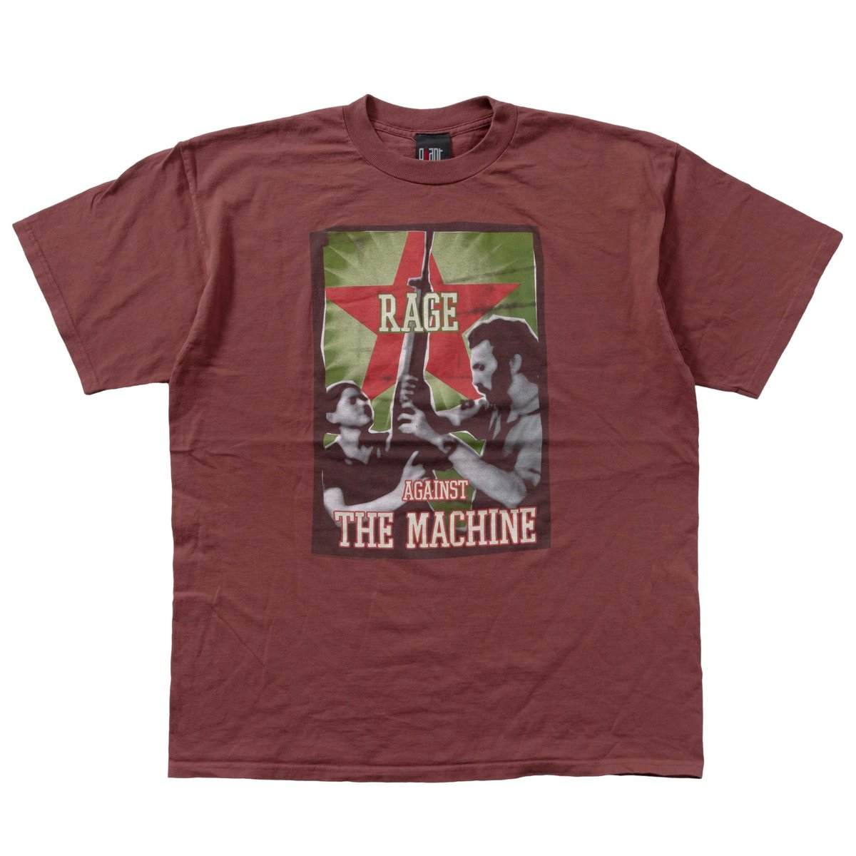 RAGE AGAINST THE MACHINE 2000 GUN STAR BURGUNDY GIANT FITS XXL 9338