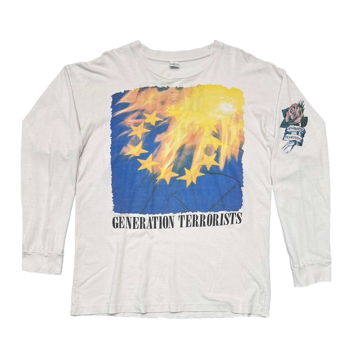 MANIC STREET PREACHERS GENERATION TERRORISTS LS WHITE XL 2406