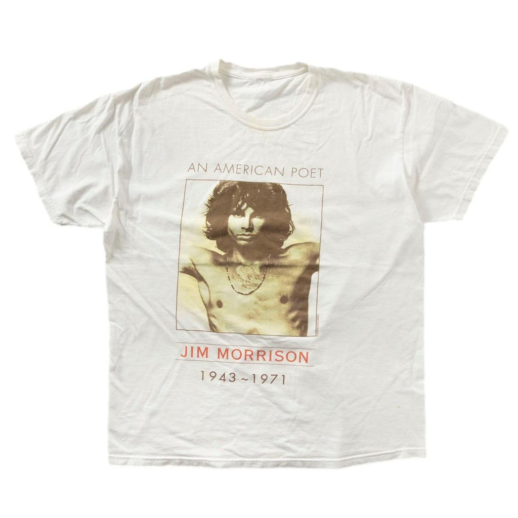 THE DOORS JIM MORRISON 1999 MEMORIAL PORTRAIT AN AMERICAN POET WHITE FITS XL 9968
