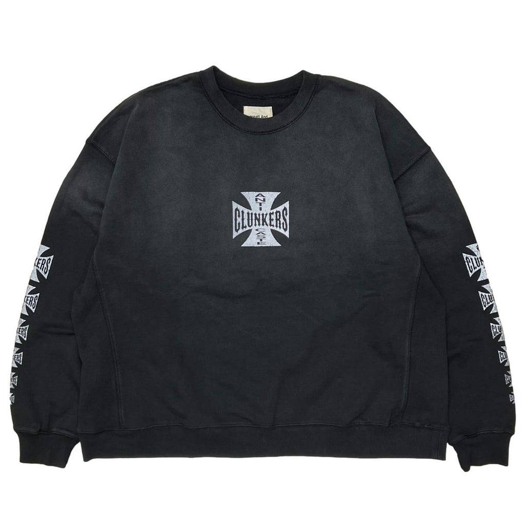 greatLAnd ORIGINAL CLUNKERS CREWNECK SWEAT SHIRT BLACK