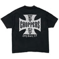 WEST COAST CHOPPERS IRON CROSS LONG BEACH CA SS BLACK FITS LARGE 4852