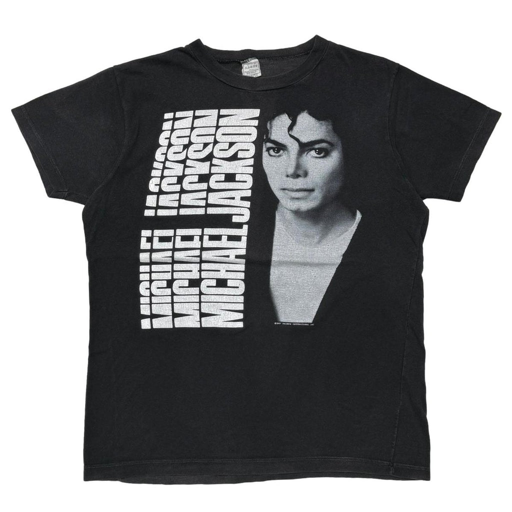 MICHAEL JACKSON COLUMN NAME AND PORTRAIT BLACK LARGE 3652