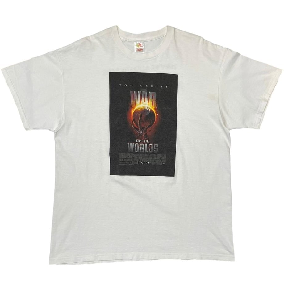 WAR OF THE WORLD MOVIE PROMO WHITE FRUIT OF THE LOOM XL 8298