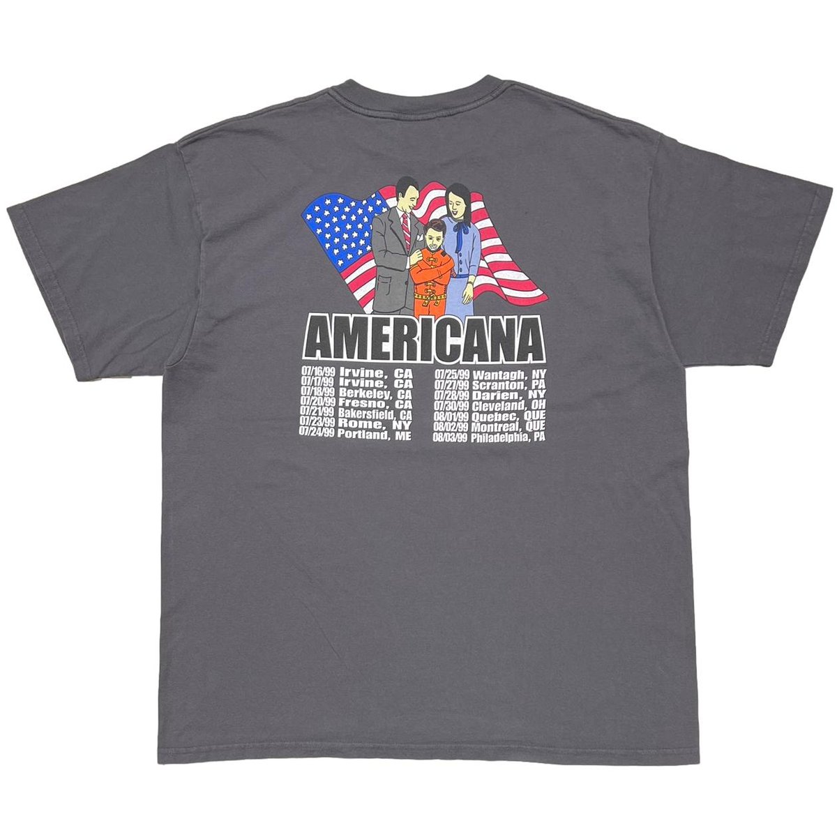 THE OFFSPRING 1999 AMERICANA CHACOAL GIANT BY TULTEX XL 9191