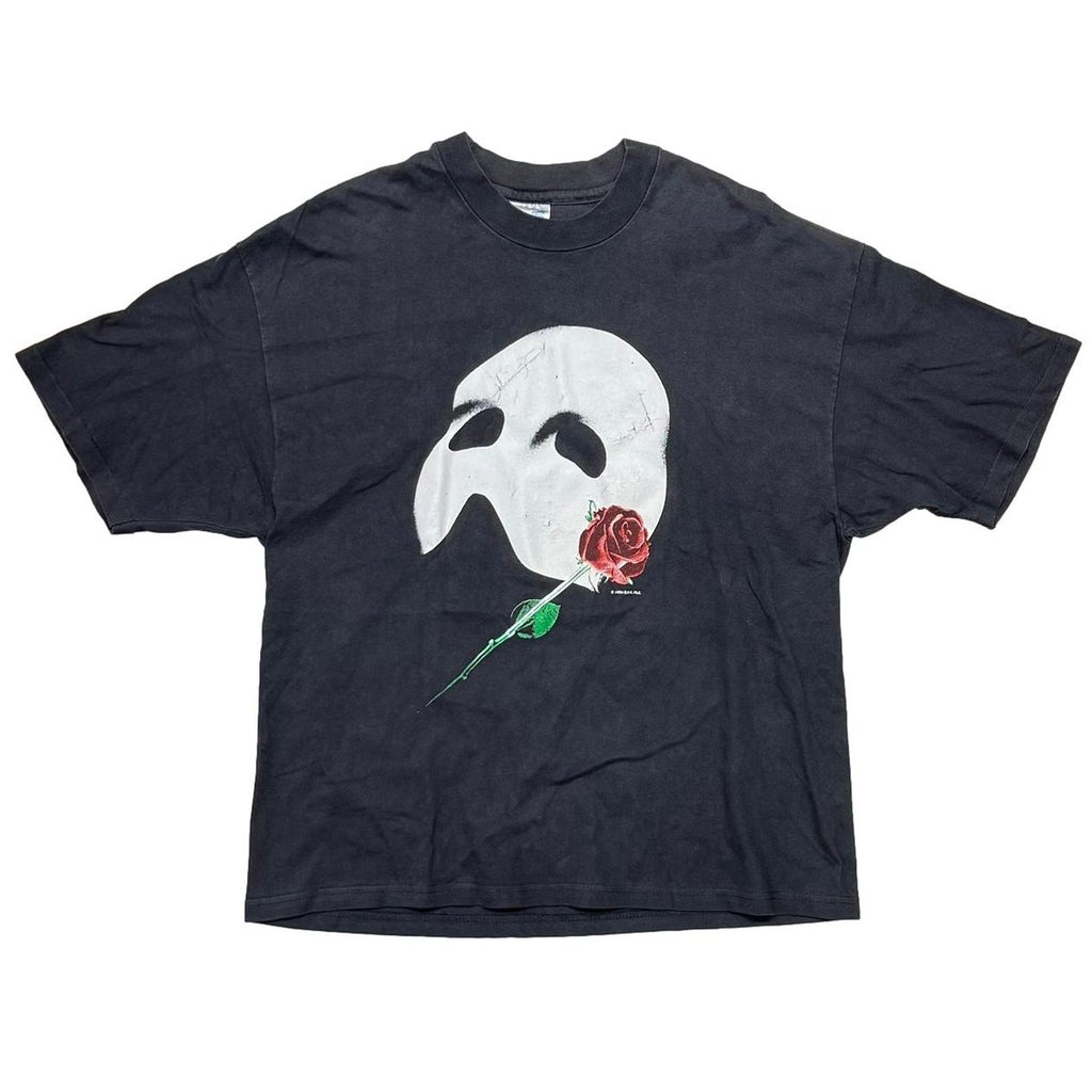 The PHANTOM of the OPERA FACE MASK & ROSE Hanes XL 7898