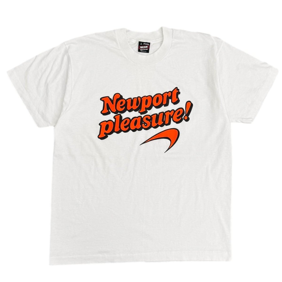 Newport ORANGE TEXT pleasure! FRUIT OF THE LOOM LARGE 6902