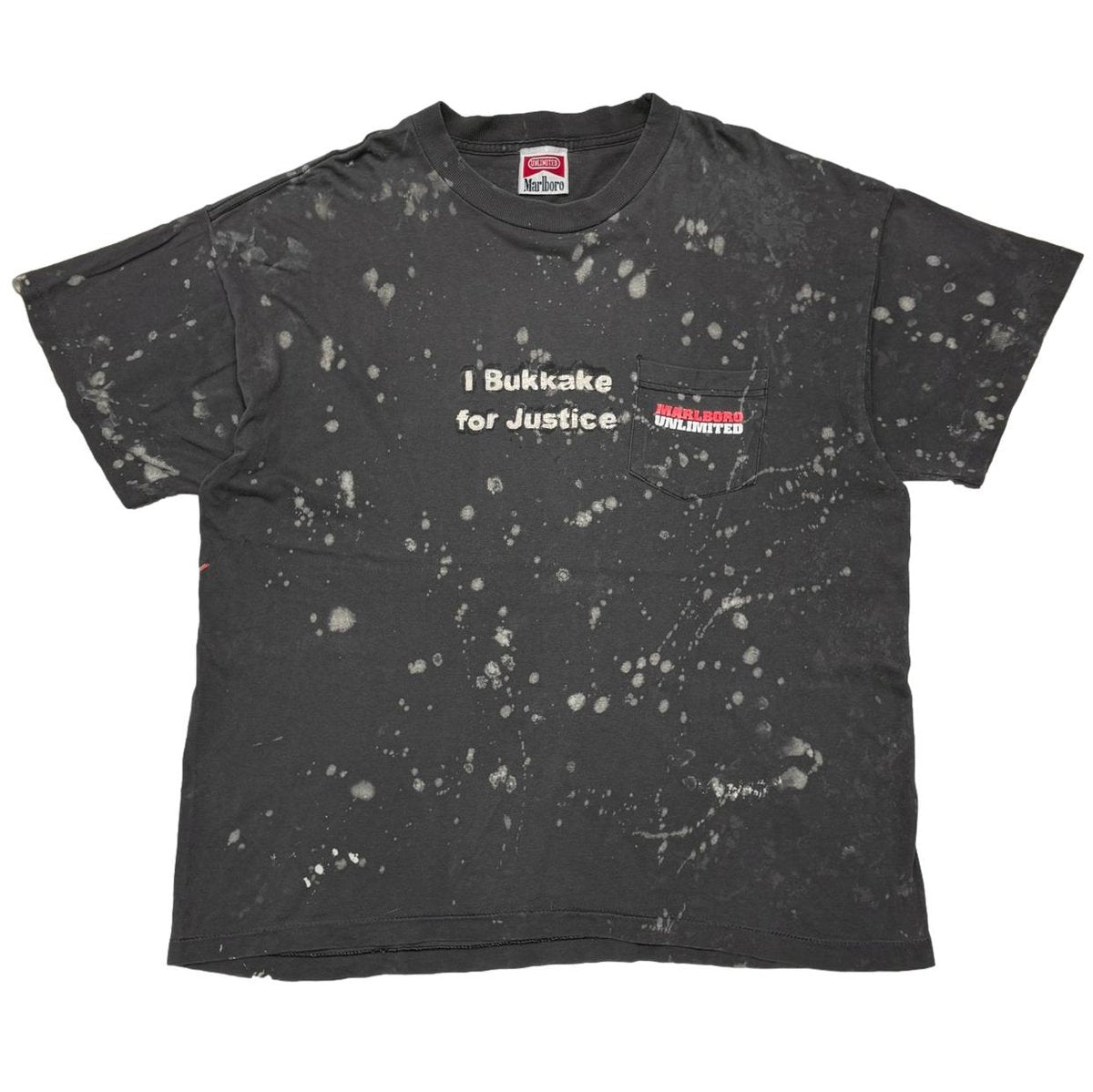 Marlboro I BUKKAKE FOR JUSTICE LIZARD POCKET TEE FITS XL 8507