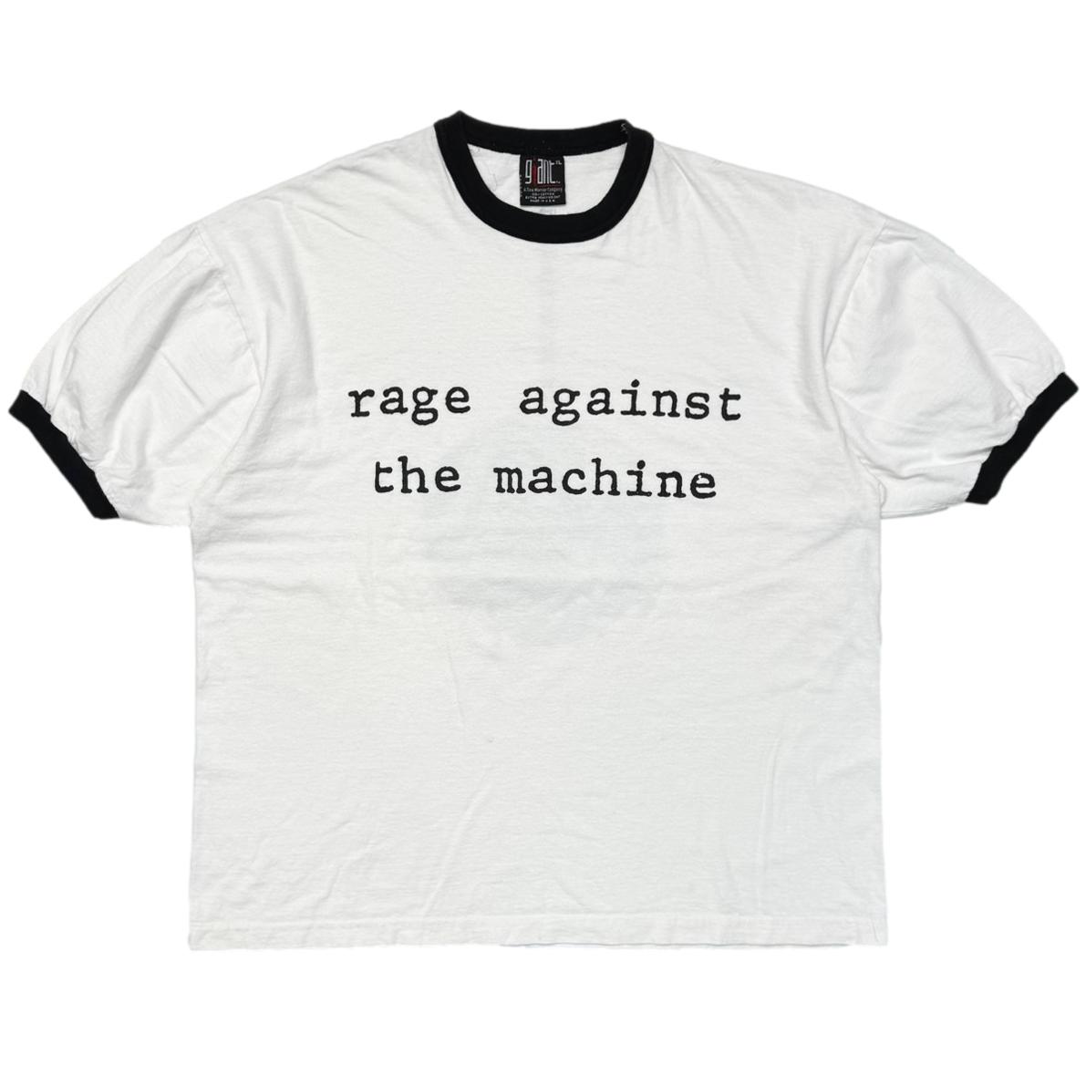 RAGE AGAINST THE MACHINE WRECKING BALL RINGER WHITE/BLACK GIANT XL 3490