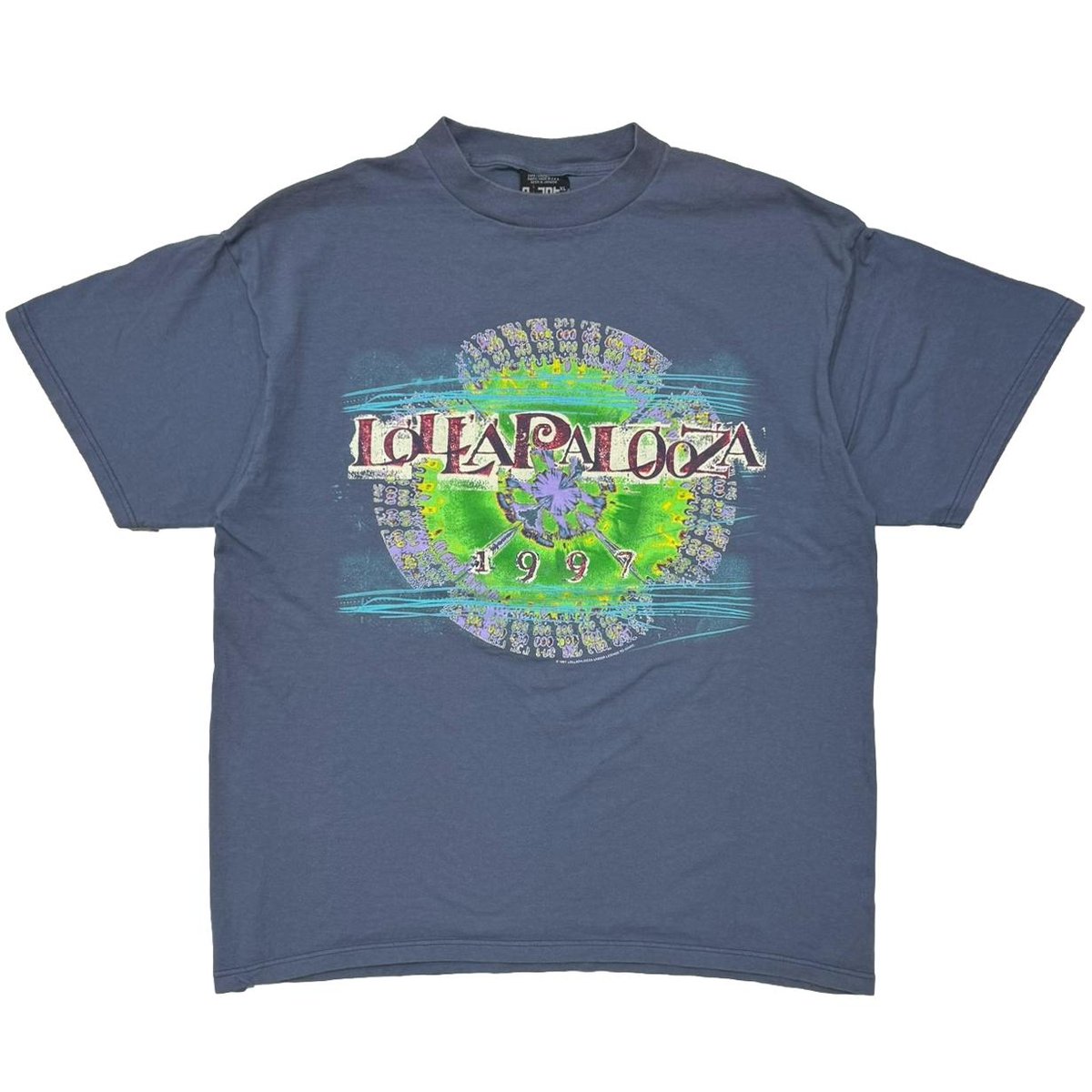 LOLLAPLOOZA 1997 MUSIC FESTIVAL SMOKE BLUE GIANT BY TULTEX XL 2715