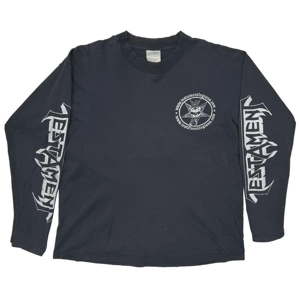 TESTAMENT TESTAMENTLEGIONS.COM LS BLACK SCREEN STARS LARGE 6641
