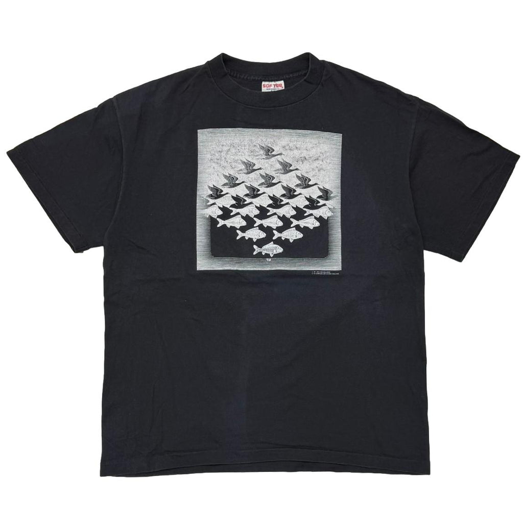 MC ESCHER SKY AND WATER BLACK SOFTEE XL 1744