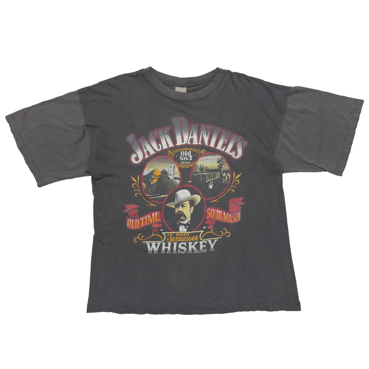 JACK DANIELS OLD LOGO FADED FITS LARGE 9055
