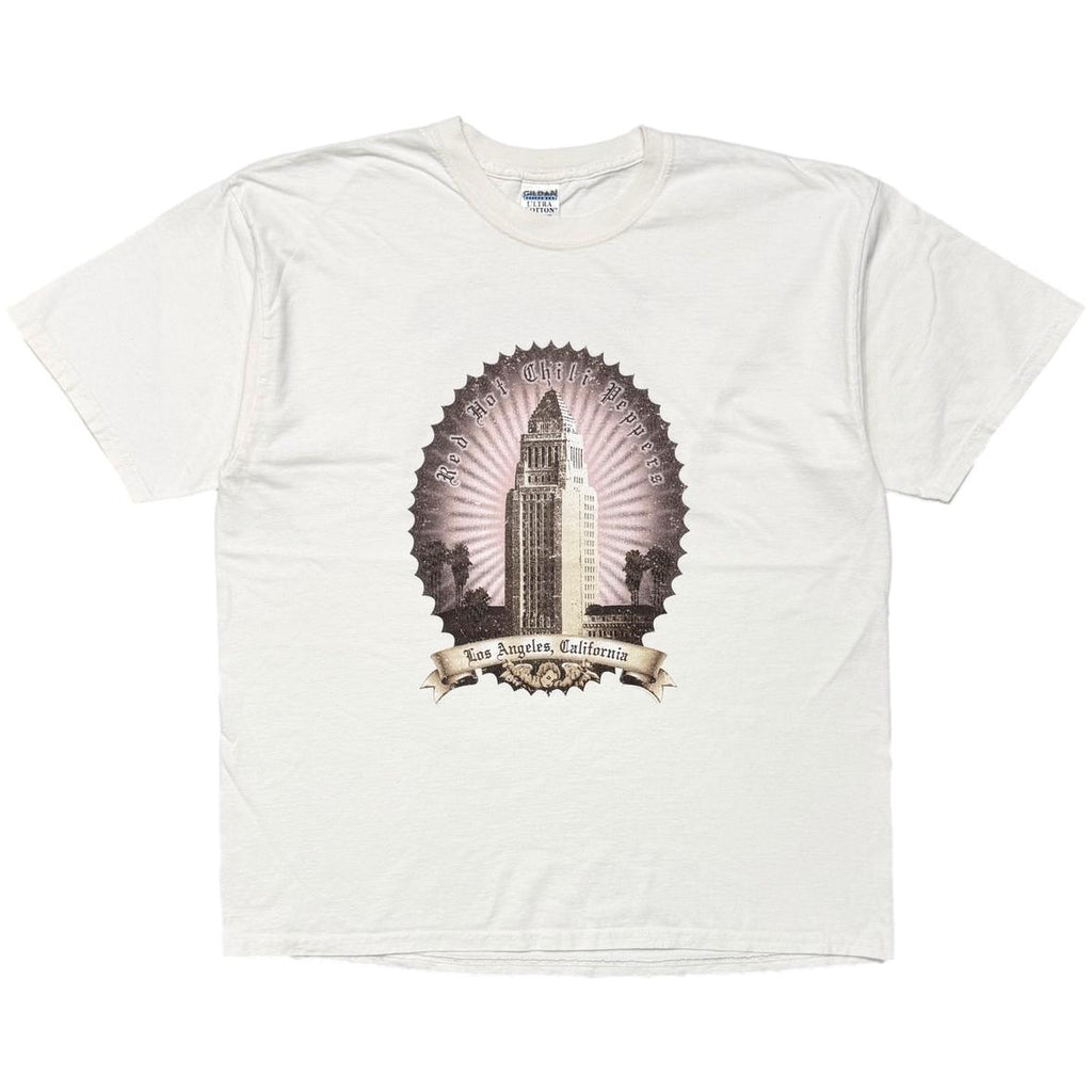 RED HOT CHILI PEPPERS CITY HOLL EUROPEAN TOUR WHITE GILDAN XL 3219