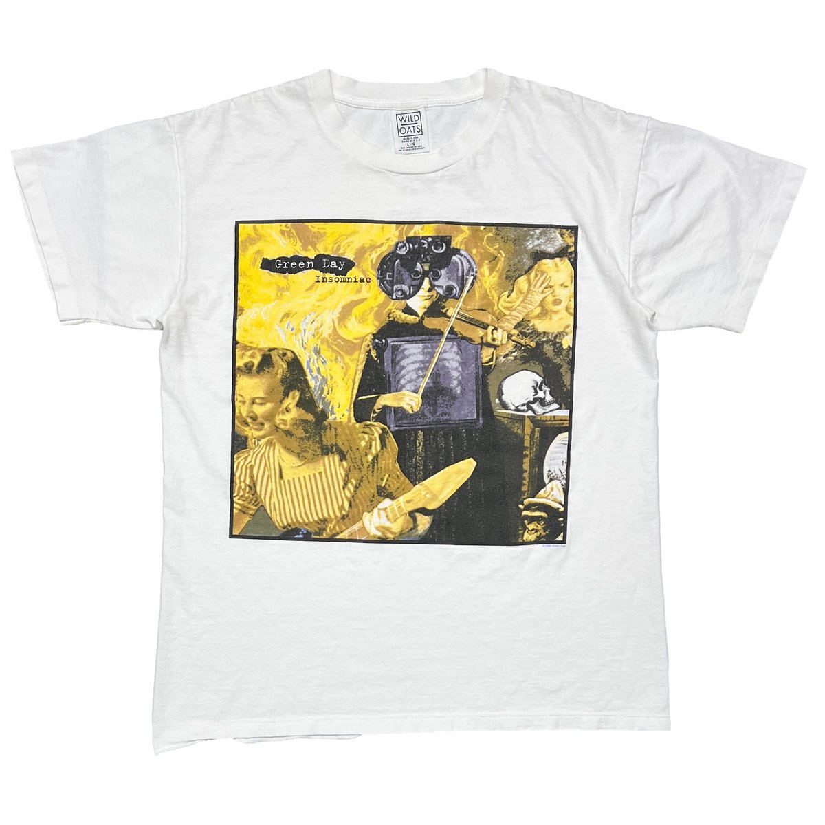 GREEN DAY INSOMANIAC WHITE WILD OATS LARGE 2142