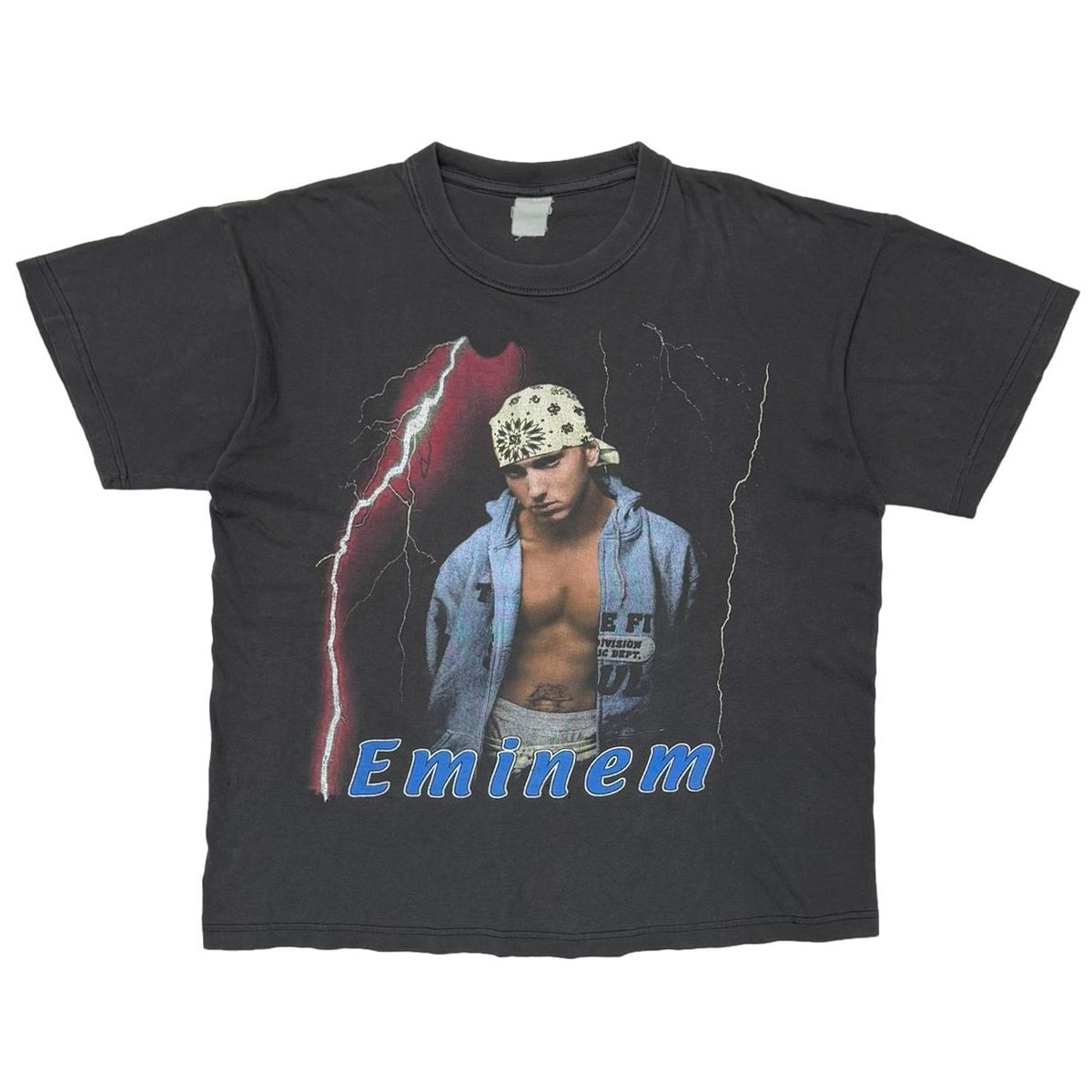 EMINEM THUNDER BACK TEXT EMINEM USA BOOTLEG FITS XL 5389