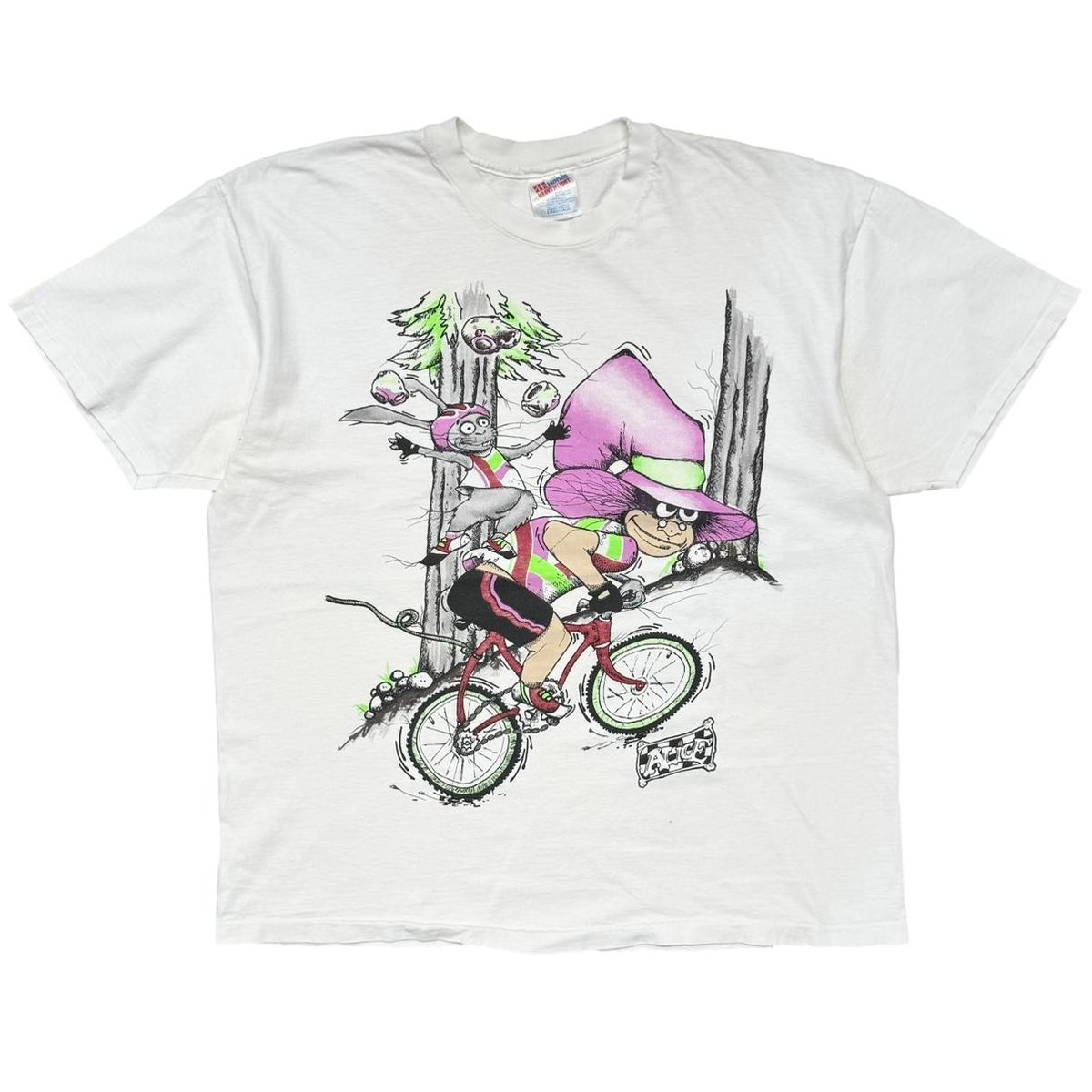 ALICE IN WONDERLAND MAD HATTER WHITE HANES XL 6950