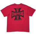 WEST COAST CHOPPERS IRON CROSS LONG BEACH CA SS RED ANVIL LARGE 8539